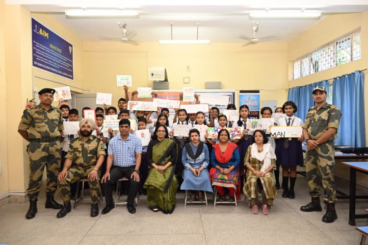 सतर्कता जागरूकता सप्ताह के दौरान बीएसएफ स्कूल कदमतला में आयोजित विभिन्न गतिविधियां