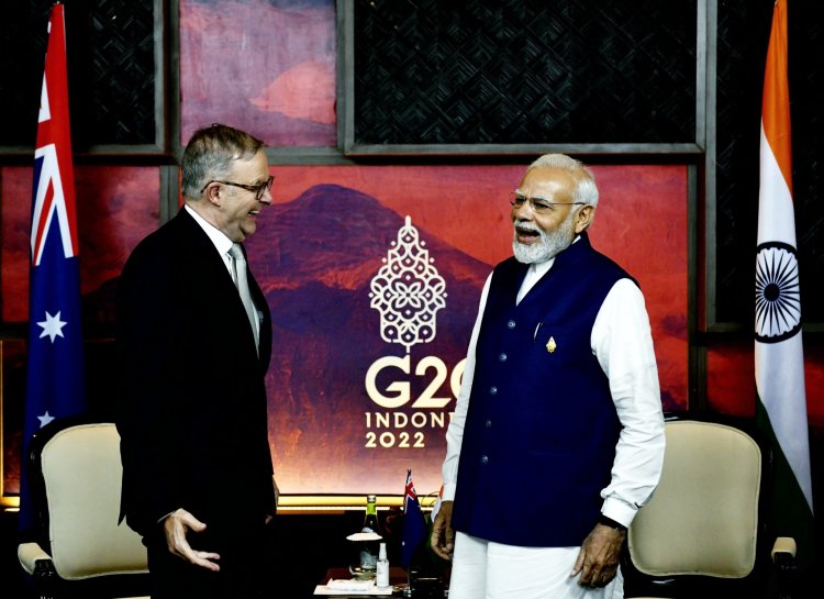 प्रधानमंत्री नरेंद्र मोदी ने ऑस्ट्रेलियाई प्रधानमंत्री एंथनी अल्बनीज से मुलाकात की, व्यापक रणनीतिक साझेदारी को मजबूत करने पर चर्चा की