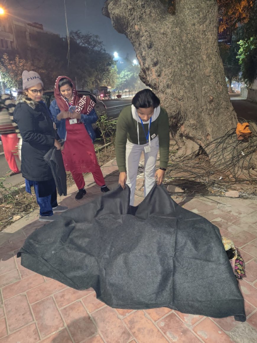 पुरानी दिल्ली में बेघरों के बीच कंबल बांटने का दो दिवसीय प्रोग्राम संपन्न