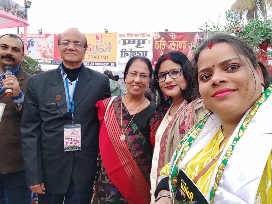 पुष्प प्रदर्शनी में लक्ष्मी सम्मानित