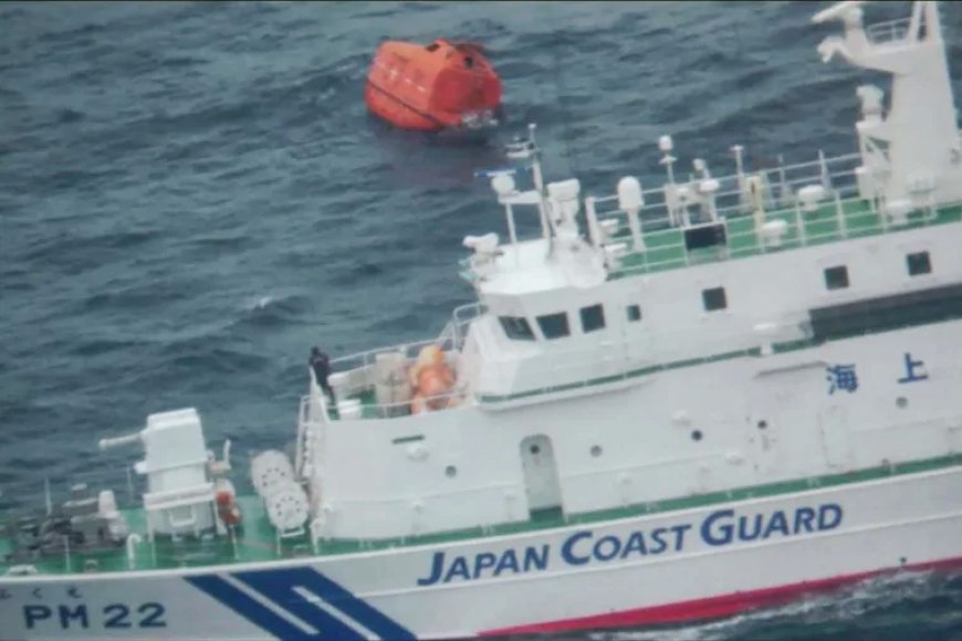दक्षिण कोरिया और जापान के बीच समुद्र में एक जहाज डूबा