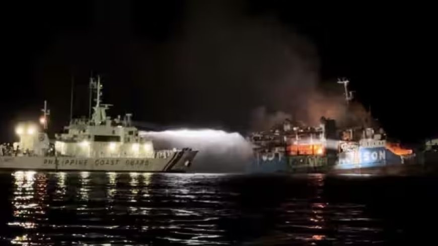 फिलीपीन में यात्री जहाज में लगी भाषण आग