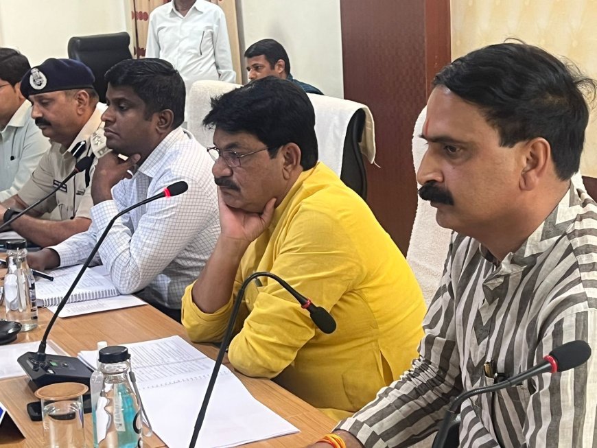 पंचायत मंत्री महेन्द्र सिंह सिसोदिया द्वारा की गयी योजनाओं की समीक्षा