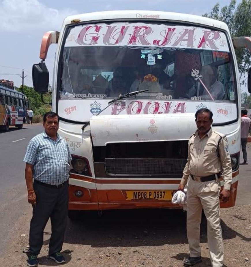 परिवहन विभाग गुना द्वारा शहर के विभिन्‍न मार्गो पर की गयी वाहनों की जांच कार्यवाही, जांच कार्यवाही के दौरान जुर्मान के रूप में लगभग 6 लाख रूपये राजस्‍व प्राप्‍त