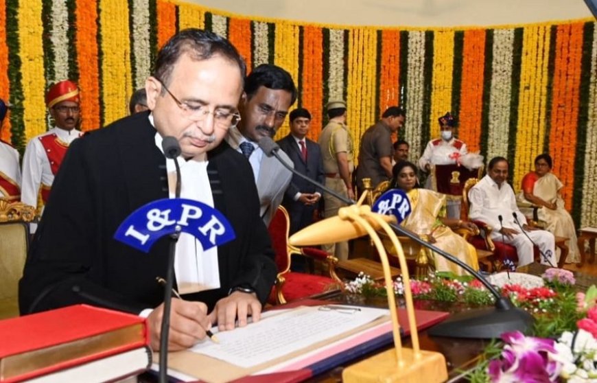 न्यायमूर्ति आलोक अराधे ने तेलंगाना उच्च न्यायालय के मुख्य न्यायाधीश के रूप में शपथ ली