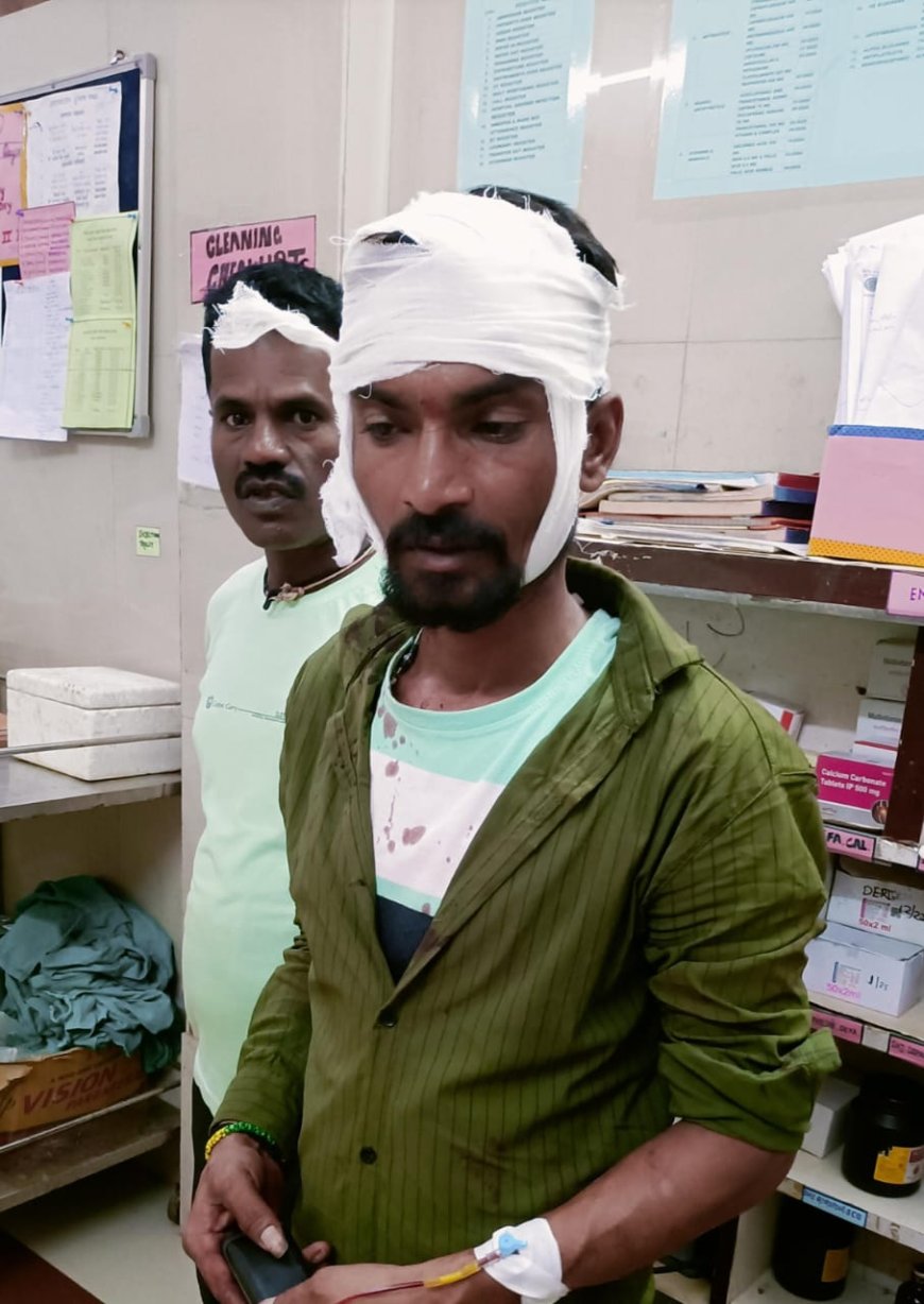 गुना: दंपति पर जानलेवा हमला कर सिर पर लाठी मारकर किया घायल