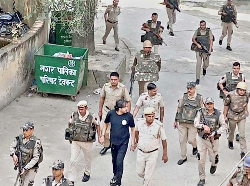 कड़ी सुरक्षा के बीच कुख्यात नीरज बवाना को किया कोर्ट में पेश