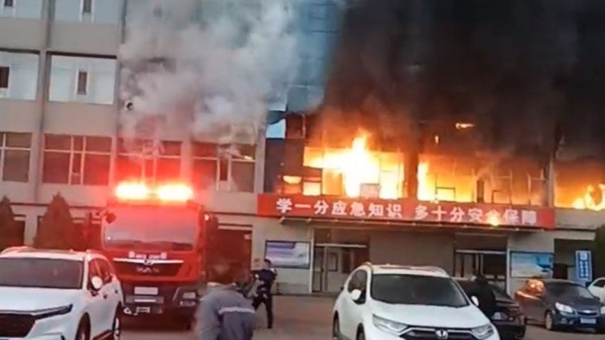 चीन में कोयला कंपनी के दफ्तर में भीषण आग, 26 की मौत