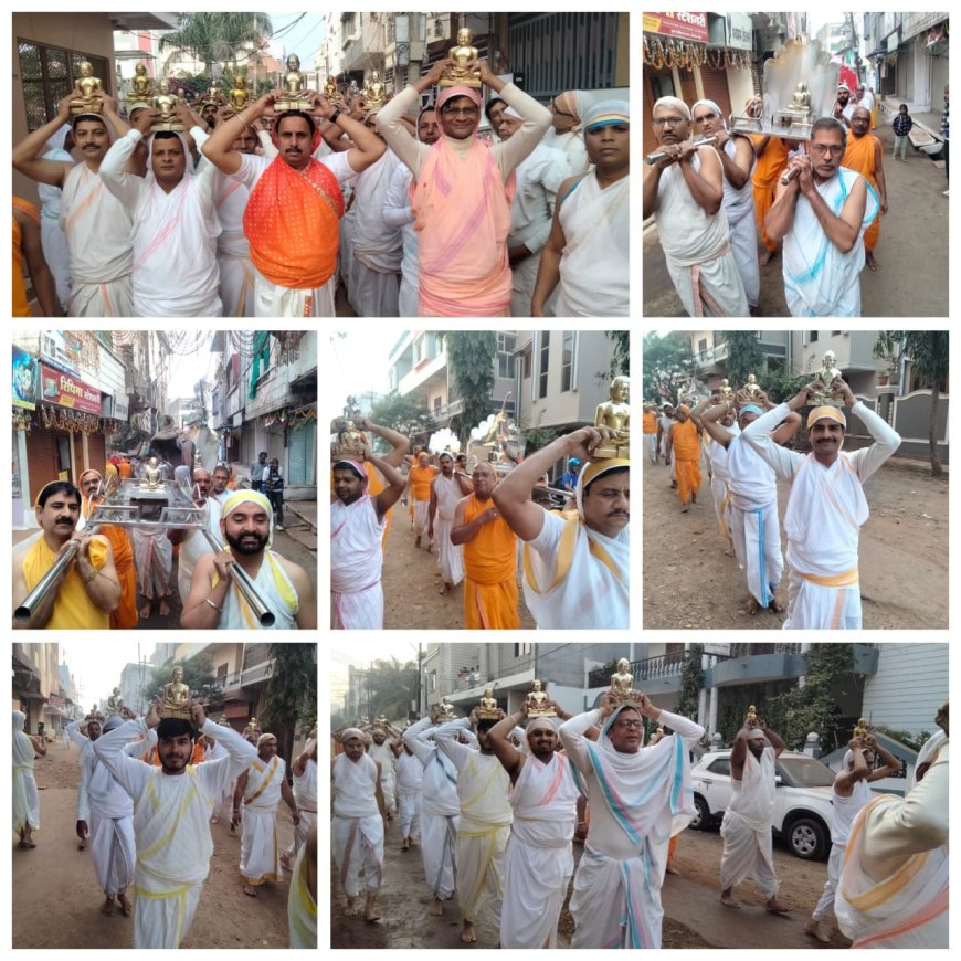 घटयात्रा के साथ शुरू हुआ कल्पदु्रम महामंडल विधान, समवशरण ऐसा की देखते ही आँखें हो जाएंगी तृप्त