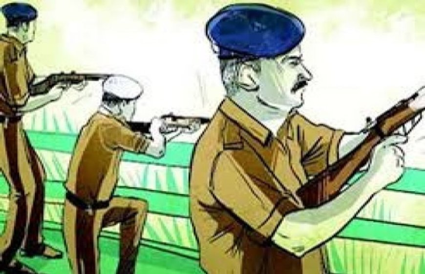 बदमाश ने पुलिस पर तानी पिस्टल, पुलिस ने घेरकर पकड़ा