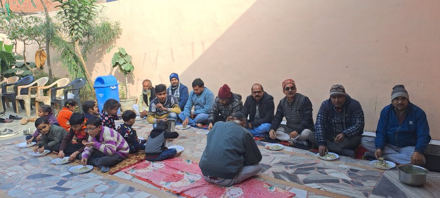 मां कात्यानी शक्तिपीठ पर 'श्रीराम खिचड़ी भोज' संपन्न