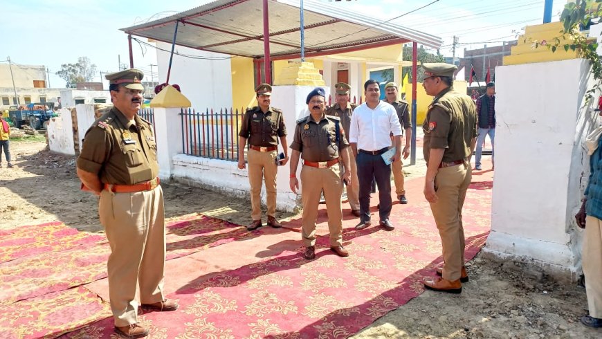 हरदोई: पुलिस अधीक्षक ने थाना हरपालपुर का किया निरीक्षण