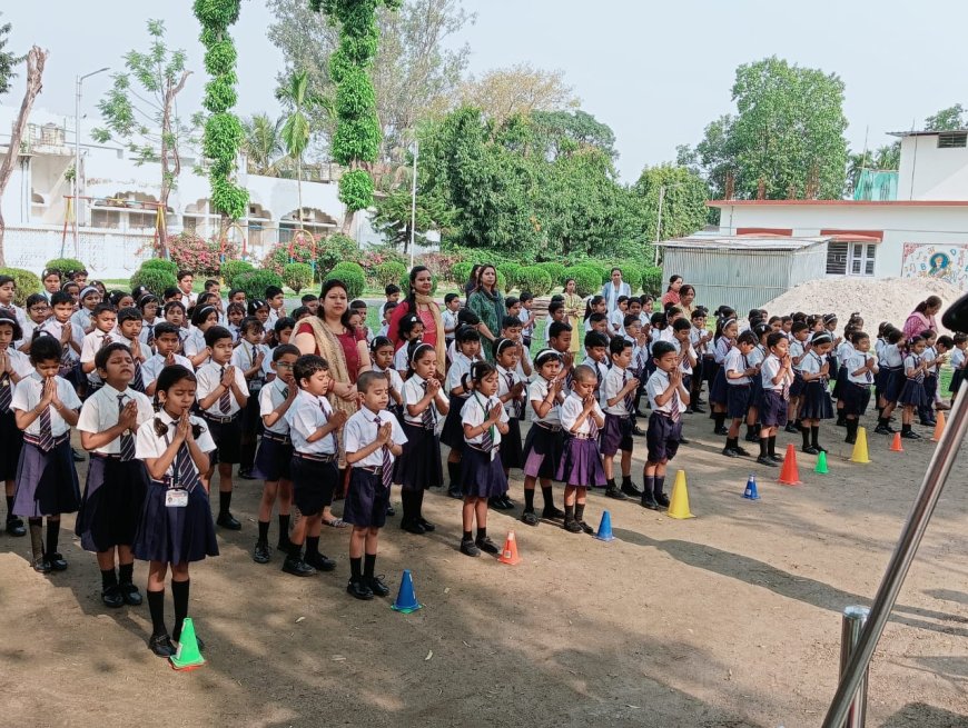 प्रहरी प्रारंभिक बीएसएफ प्राइमरी स्कूल कदमतला में नया सत्र शुरू हुआ