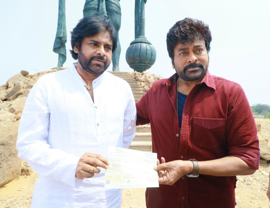 Mega Star Chiranjeevi donates Rs 5 cr to Jana Sena Party