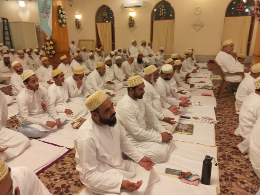 बोहरा समाज का परम्परागत ईद मिलन का कार्यक्रम बोहरा मस्जिद में हुआ आयोजित