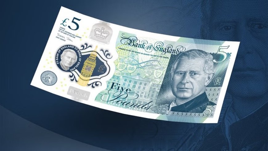 ब्रिटेन में बैंक नोटों पर किंग चार्ल्स की तस्वीर