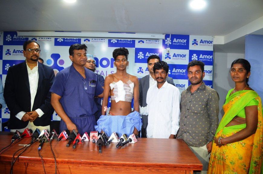 Amor Hospitals successfully treats 15-year-old boy's rare chest malformation