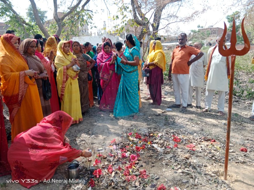सुल्तानपुर: नवरात्रि में अष्टमी तिथि पर कादीपुर की अधिष्ठात्री देवी मरी माता की पूजा सम्पन्न