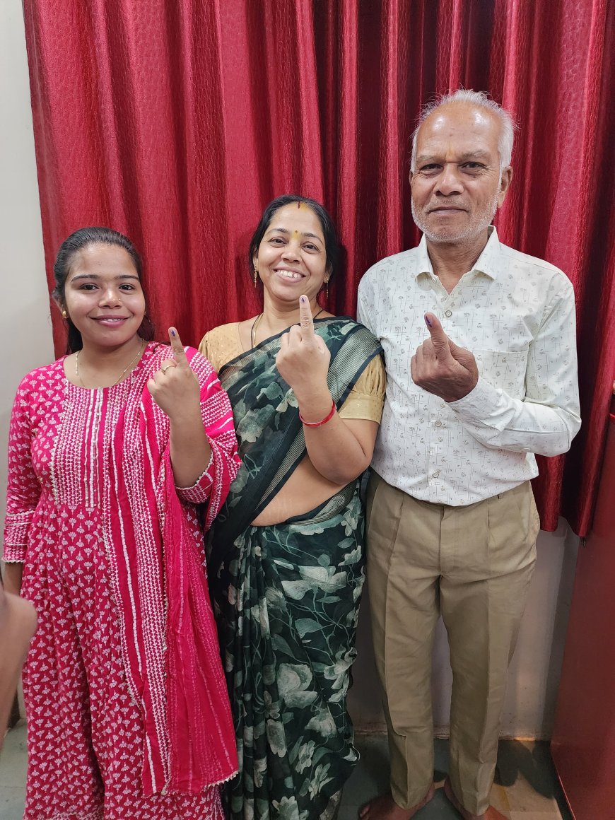 मतदान करने तीन माह बाद कुण्डलपुर से गुना लौटा छतरपुरिया परिवार