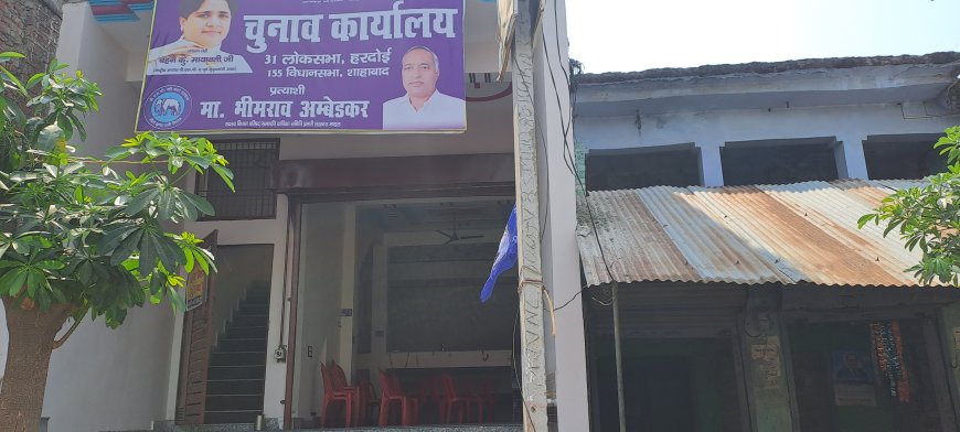 बसपा कार्यालय पर सूनी पड़ी है कुर्सियां और कार्यालय
