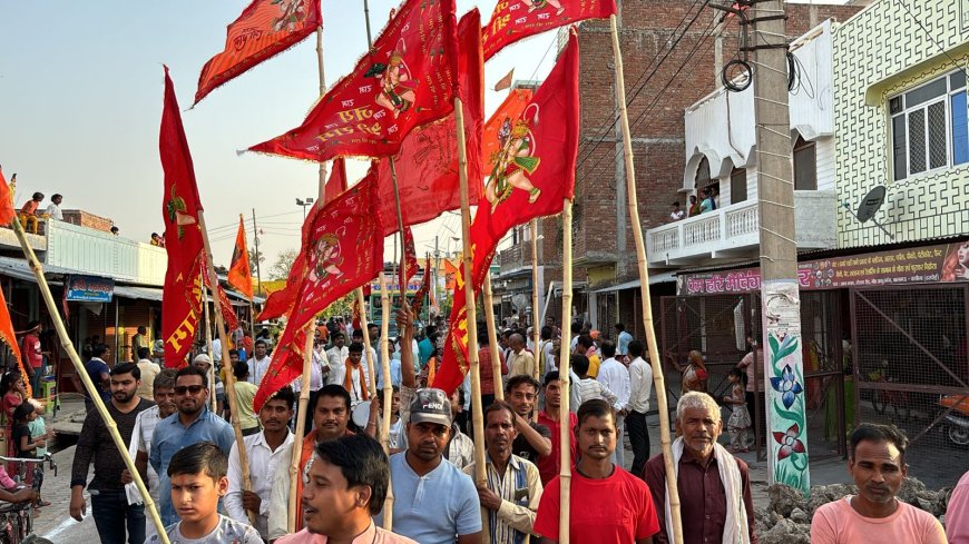 ज्येष्ठ माह के तीसरे मंगलवार को धूमधाम से निकली झंडायात्रा