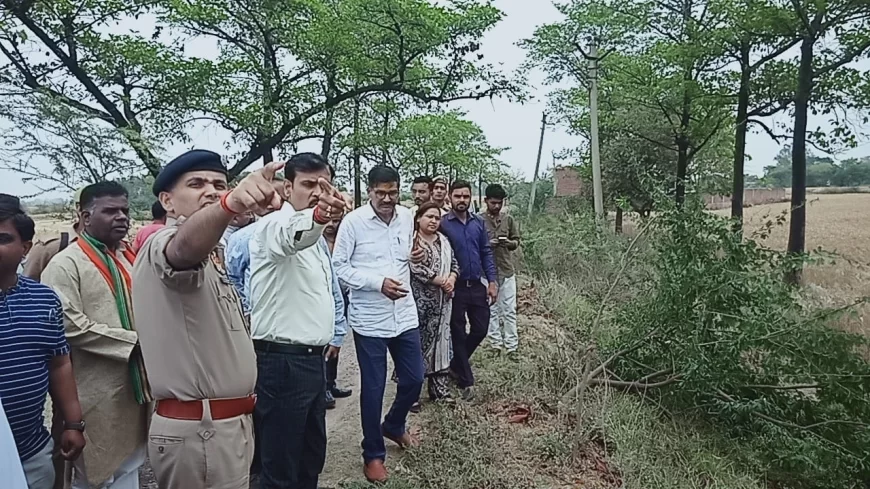 The District Magistrate visited the program venue to make preparations for the possible arrival of the Hon'ble Chief Minister