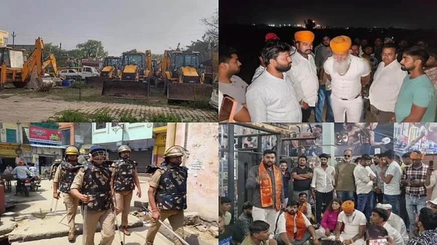 रक्त स्वाभिमान रैली: गढ़ी रामी में हाईवे की दुकानें बंद...बुलडोजर जब्त, हर रास्ते पर लगे बैरियर; पुलिस अलर्ट