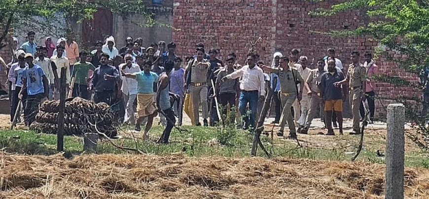 एटा के जलेसर में फिर से बवाल: पूर्व मुख्यमंत्री कल्याण सिंह की मूर्ति टूटने पर आक्रोश, दो पक्षों में पथराव
