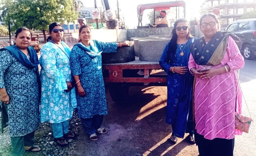 कामधेनु मिशन द्वारा गौ सेवा हेतु रखी गईं पानी की टंकियाँ