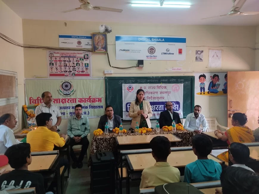 तहसील विधिक सेवा समिति आरोन में लोक अदालत के संबंध में बैठक, एवं लीगल लिटरेसी क्लब का निरीक्षण संपन्न