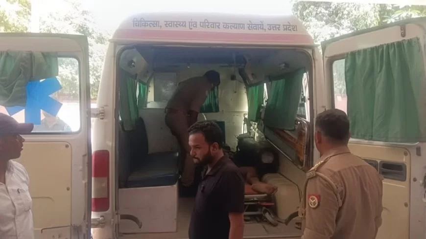 गर्भवती महिला समेत चार की मौत: एंबुलेंस पर पलटा गिट्टी लदा ट्रक, मिर्जापुर में दर्दनाक हादसा