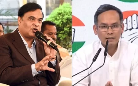 'पाक से जुड़े आरोपों के समर्थन में सबूत न दिखा पाना उनकी कमजोरी', हिमंत बिस्व सरमा पर गौरव गोगोई का तंज