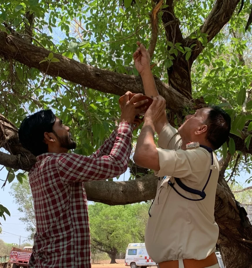 पंछी बचाओ टीम गुना ने शुरू किया सकोरा वितरण अभियान