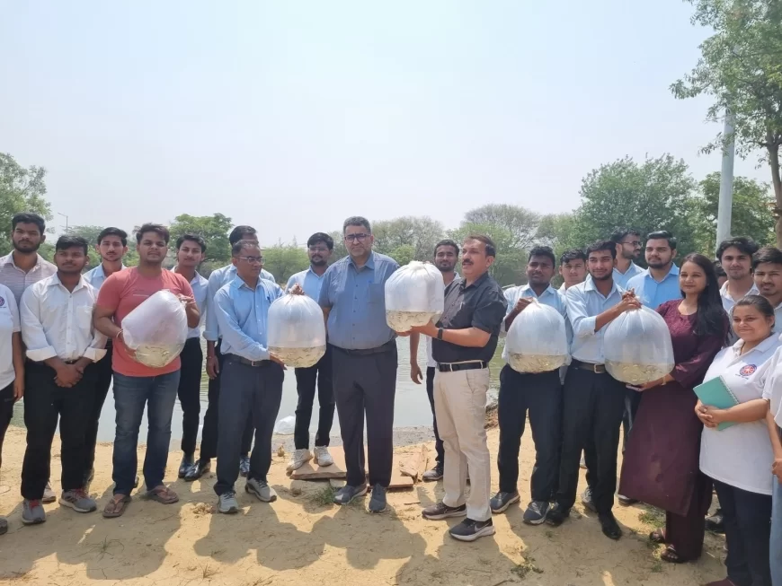 मत्स्य विज्ञान महाविद्यालय में आनुवंशिक रूप से विकसित मत्स्य बीज का संचय