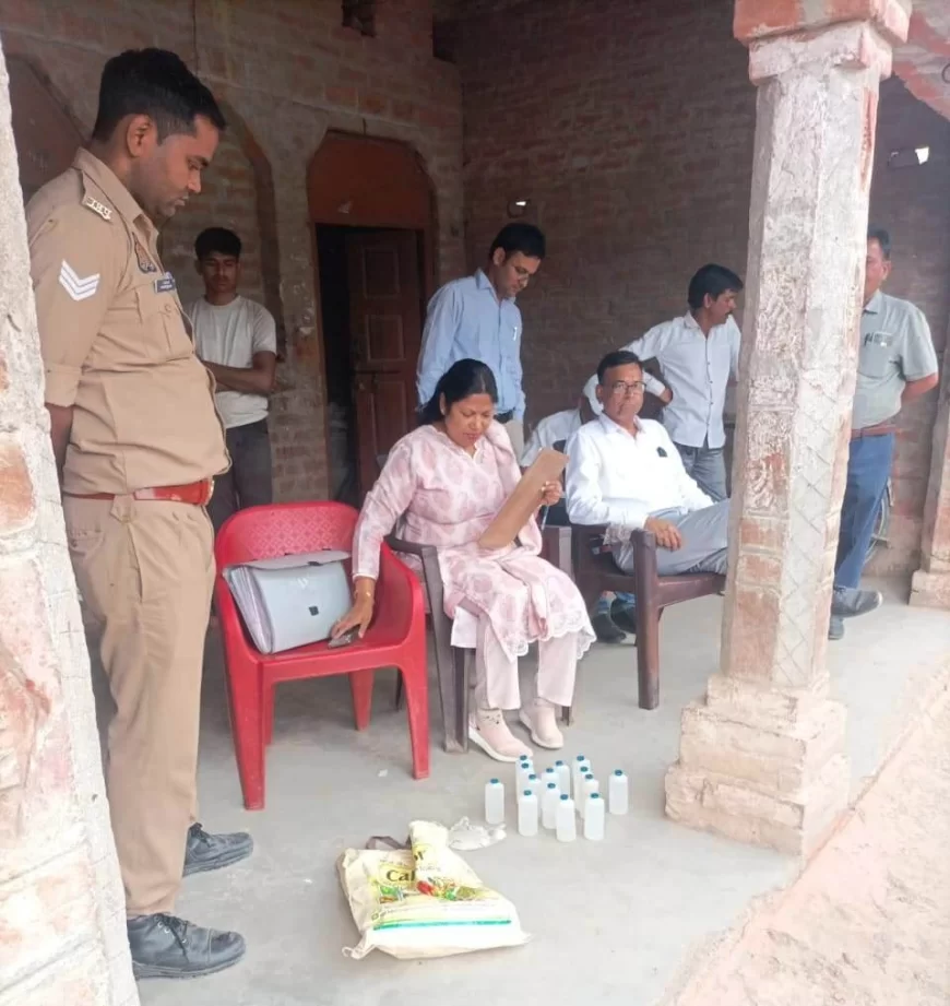 हरदोई में खोया पनीर व्यवसायी के घर से भारी मात्रा मे ऑक्सीटोसिन इंजेक्शन हुआ बरामद