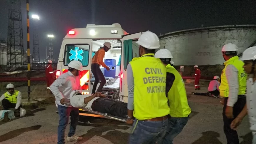 मथुरा रिफाइनरी परिसर में सकुशल संपन्न हुआ ब्लैक आउट एवं मॉक ड्रिल