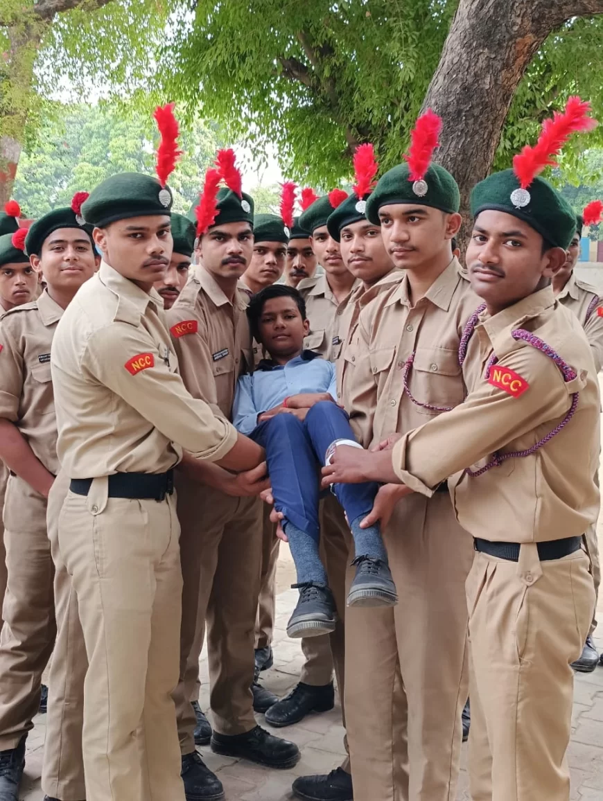एनसीसी कमान अधिकारी के निर्देशन में कराया गया सी पी विद्या निकेतन में मॉक ड्रिल अभ्यास