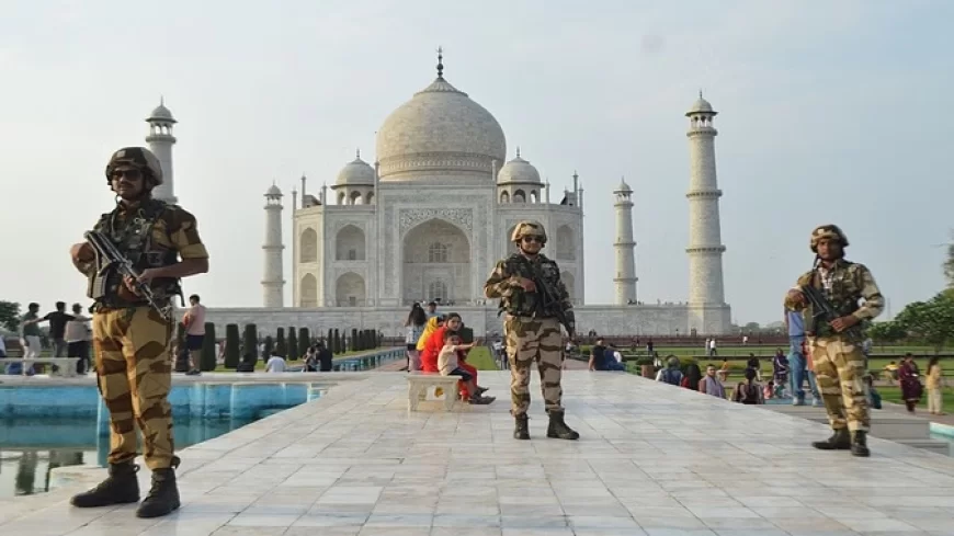 सैन्य इलाकों में बढ़ाई गई सतर्कता, ताज पर हाई अलर्ट; प्रतिबंधित किया गया ड्रोन