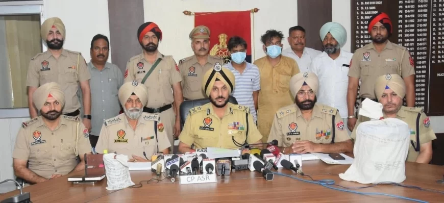 पंजाब पुलिस ने अंतरराष्ट्रीय नार्को तस्करी गिरोह का भंडाफोड़ किया; 10.2 किलोग्राम हेरोइन के साथ 3 गिरफ्तार