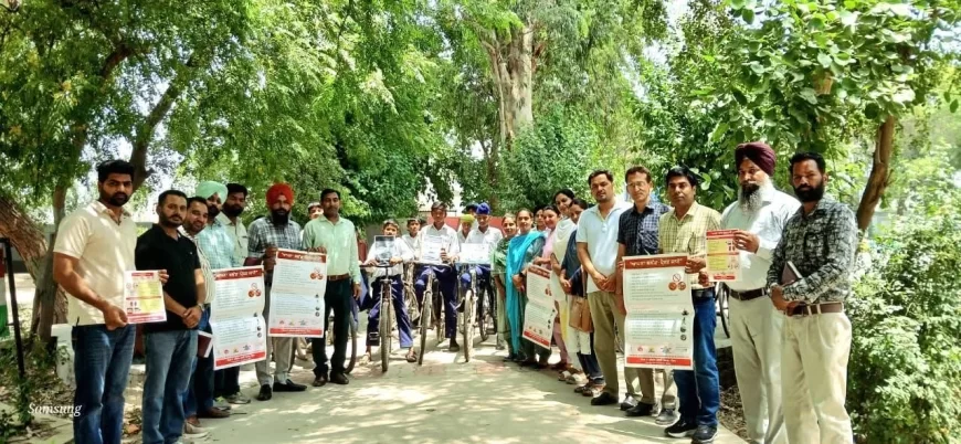 उच्च रक्तचाप जागरूकता अभियान के तहत जागरूकता साइकिल रैली का आयोजन