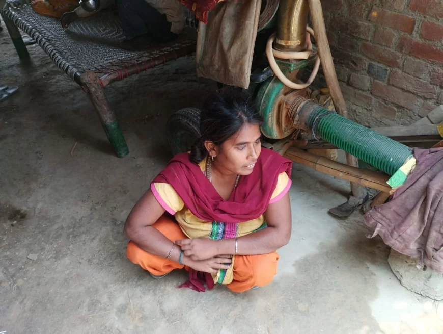 Premvati, a visually impaired girl from Budhanpur village, is waiting for gifts, the DM had instructed the officials to cover her under several schemes